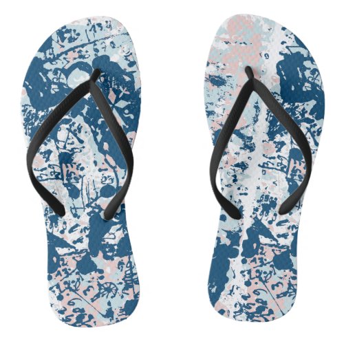 Spotted hermine flip flops