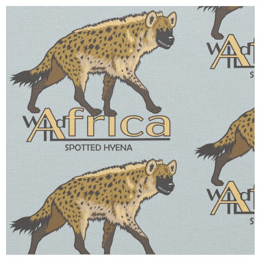 Spotted hyena fabric