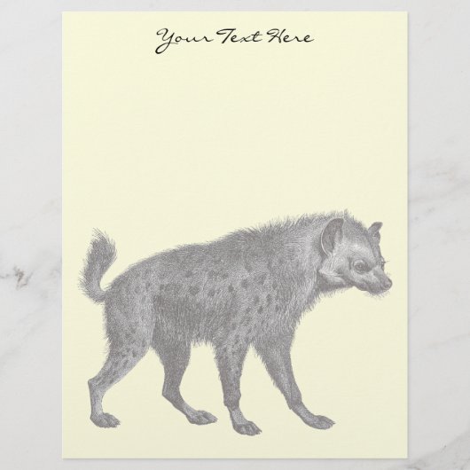 Spotted Hyena Letterhead (Front)