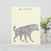 Spotted Hyena Letterhead (Standing Front)