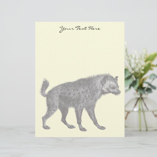 Spotted Hyena Letterhead (Standing Front)