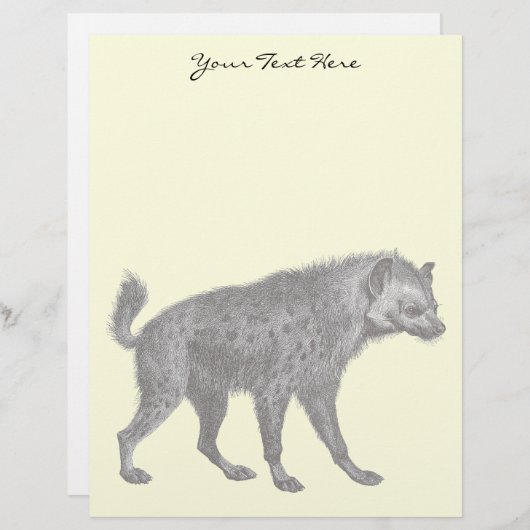 Spotted Hyena Letterhead (Front/Back)