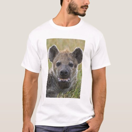 Spotted Hyena portrait Crocuta croduta Masai T_Shirt