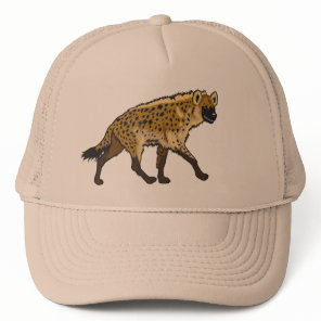 spotted hyena trucker hat