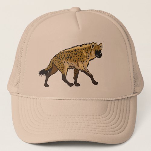 spotted hyena trucker hat