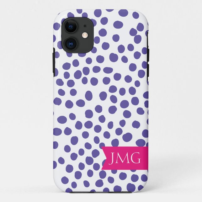 Spotted in Purple Case-Mate iPhone Case (Back)