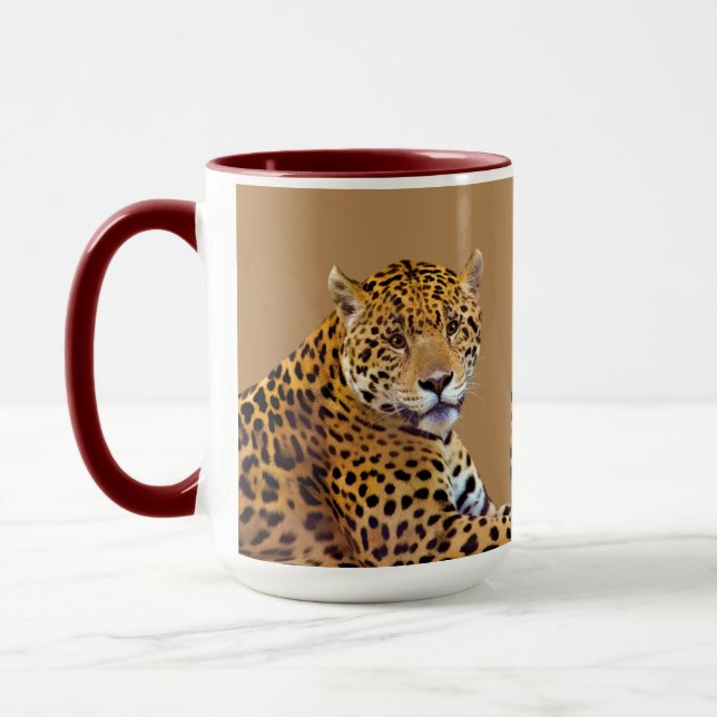 Spotted Jaguar Big Cat-lover #Gift Mug (Left)