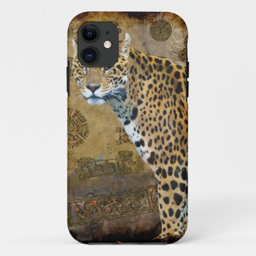 Spotted Jaguar  Mayan Temple iPhone 5 Case