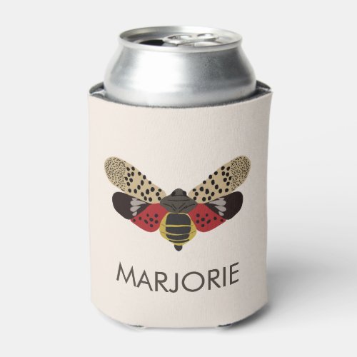 Spotted Lanternfly Bug Personalized Can Cooler