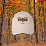 Spotted Lanternfly Bug Personalized Hat<br><div class="desc">This personalized baseball cap features an illustration of that dastardly invasive species,  the spotted lanternfly and your own name or short message. Find coordinating spotted lantern flies themed gifts and products in the Spotted Lanternfly Collection from Asterisk Designs.</div>