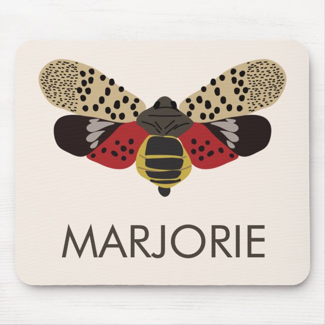 Spotted Lanternfly Bug Personalized Mouse Pad (Front)