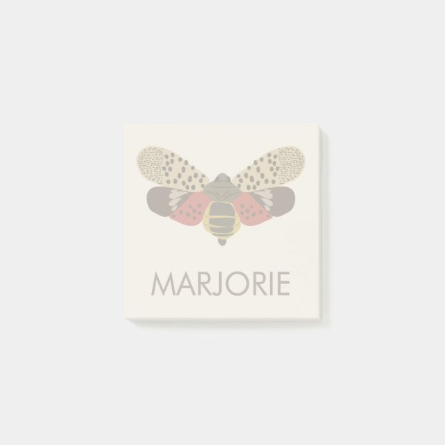 Spotted Lanternfly Bug Personalized Post-it Notes (Front)