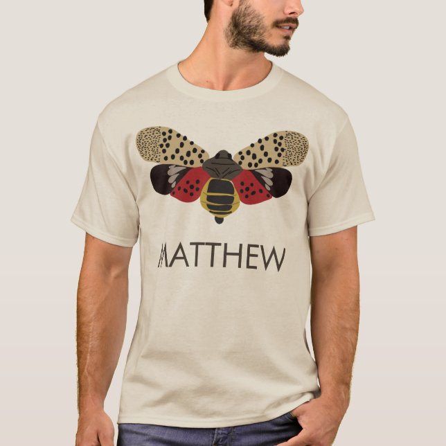 Spotted Lanternfly Bug Personalized T-Shirt (Front)