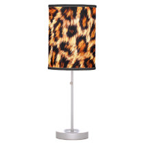 Spotted leopard Pattern Cat  Table Lamp