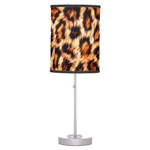 Spotted leopard Pattern Cat  Table Lamp