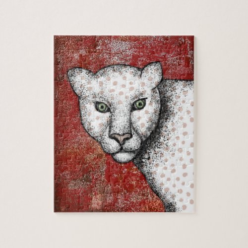 Spotted Leopard Says Hey Jigsaw Puzzle