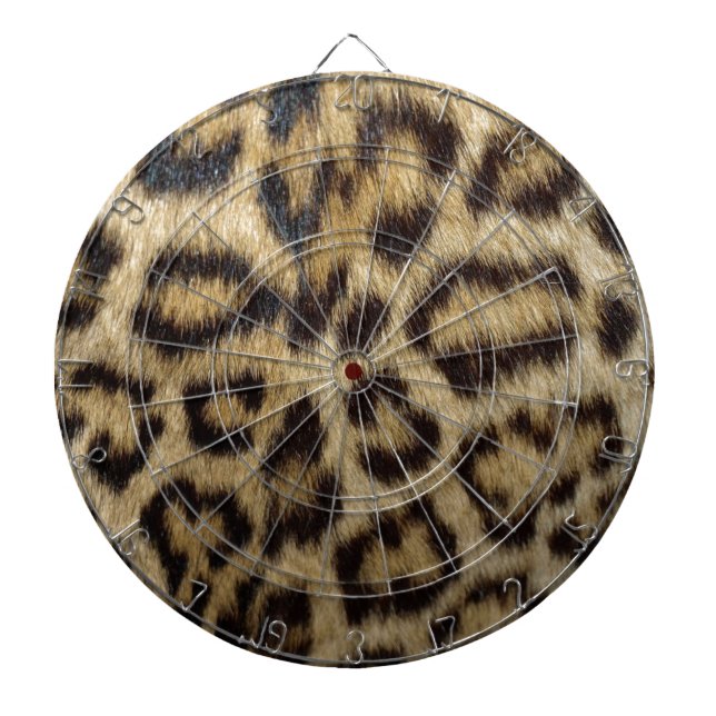 Spotted Leopard Skin Dart Board (Front)