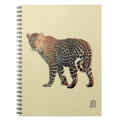 Spotted Leopard Wild Cat Photograph Notebook