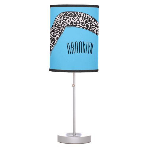 Spotted moray eel cartoon illustration table lamp