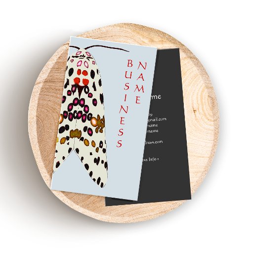 Customizable Spotted Moth  Business Card