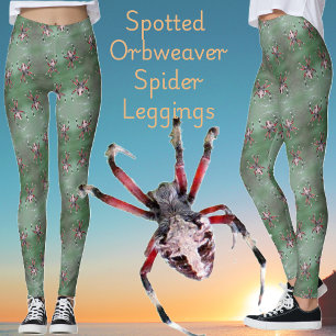Spotted Orbweaver Spider Leggings