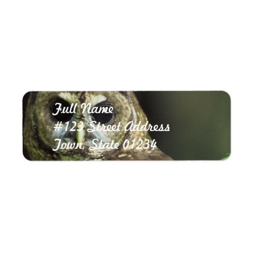 Spotted Owl Mailing Label