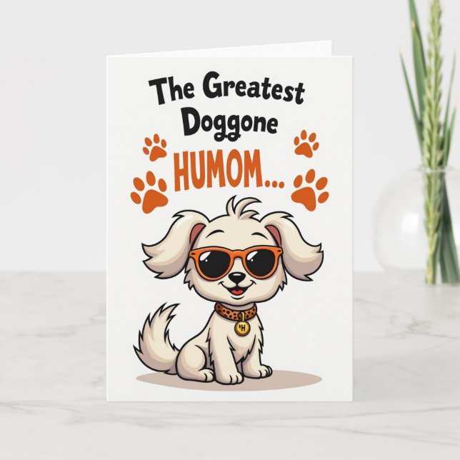 Spotted Puppy Love Greeting Card (Front)