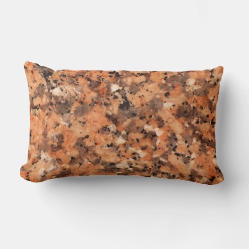 Spotted Rock Texture Lively Pattern Orange Black Lumbar Pillow