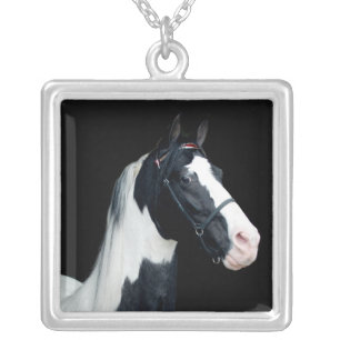Spotted Saddle Horse Silver Plated Necklace