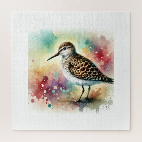 Spotted Sandpiper 040724AREF115 _ Watercolor Jigsaw Puzzle