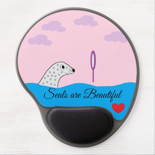Spotted Seal has Much Beauty Gel Mouse Pad