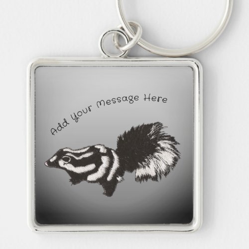 Spotted Skunk Keychain