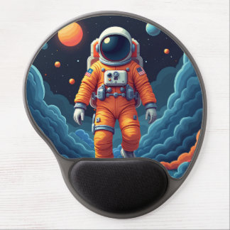 Spotted Spaceman Gel Mousea Pd Gel Mouse Pad