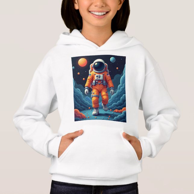 Spotted Spaceman Pullover Hoodie (Front)