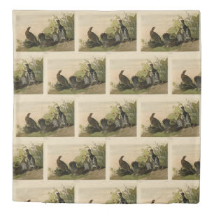 Spotted (Spruce) Grouse Audubon's Birds of America Duvet Cover