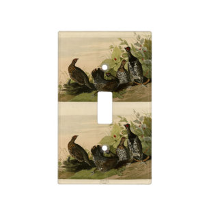 Spotted (Spruce) Grouse Audubon's Birds of America Light Switch Cover