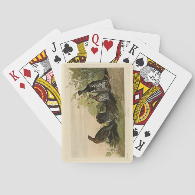 Spotted (Spruce) Grouse Audubon's Birds of America Poker Cards (Back)