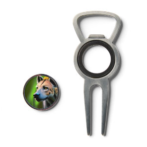 Spotted Stalking Hyena Watching His Prey, Divot Tool