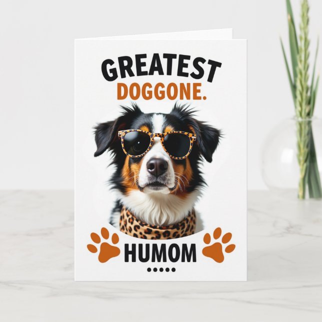 Spotted Stylish Dog Card (Front)