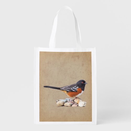 SPOTTED TOWHEE GROCERY BAG