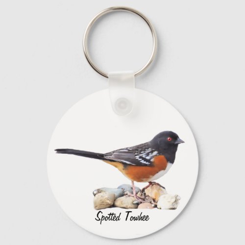 SPOTTED TOWHEE KEYCHAIN