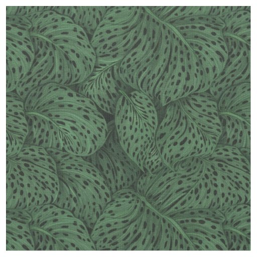 Spotted tropical plants fabric