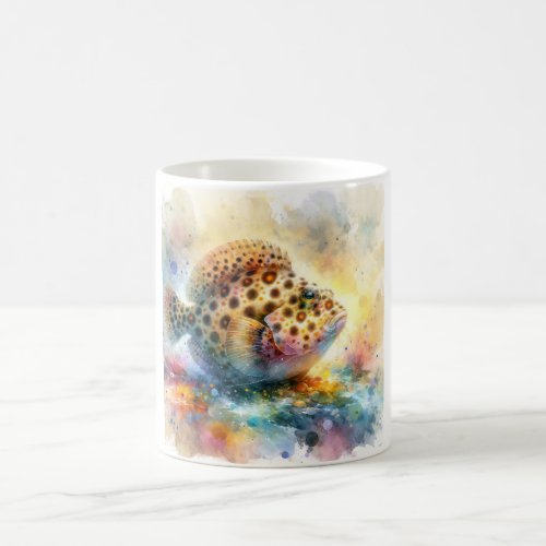 Spotted Turbot AREF1307 _ Watercolor Coffee Mug