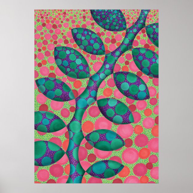 Spotted Vine Abstract Art Print (Front)
