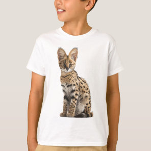 Spotted Wildcat Serval Illustration Kids T-Shirt
