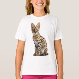 Spotted Wildcat Serval Illustration Kids T-Shirt