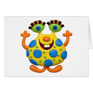 Spotted Yellow Monster Cards