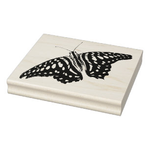 Spotty Butterfly Rubber Stamp