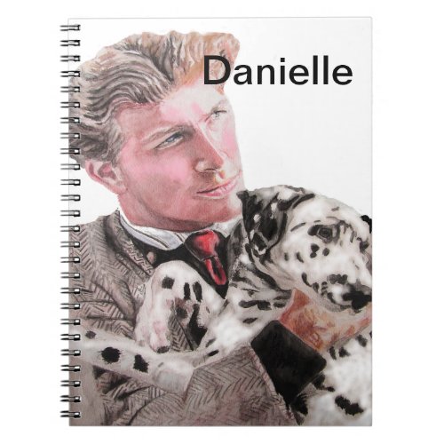 Spotty Dalmatian Dog Dogs cute Girls name Notebook
