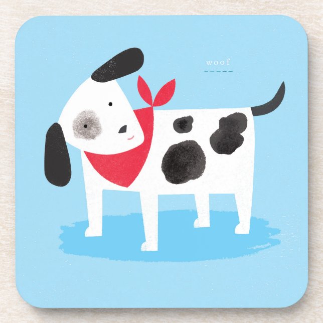 Spotty Dog Coaster (Front)